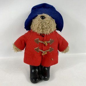 Vintage Eden Paddington Bear Darkest Peru to London Red Jacket Plush Toy 13.5''